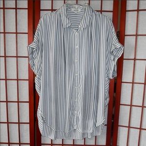 Madewell Button-up Dolman Short-Sleeve Blouse